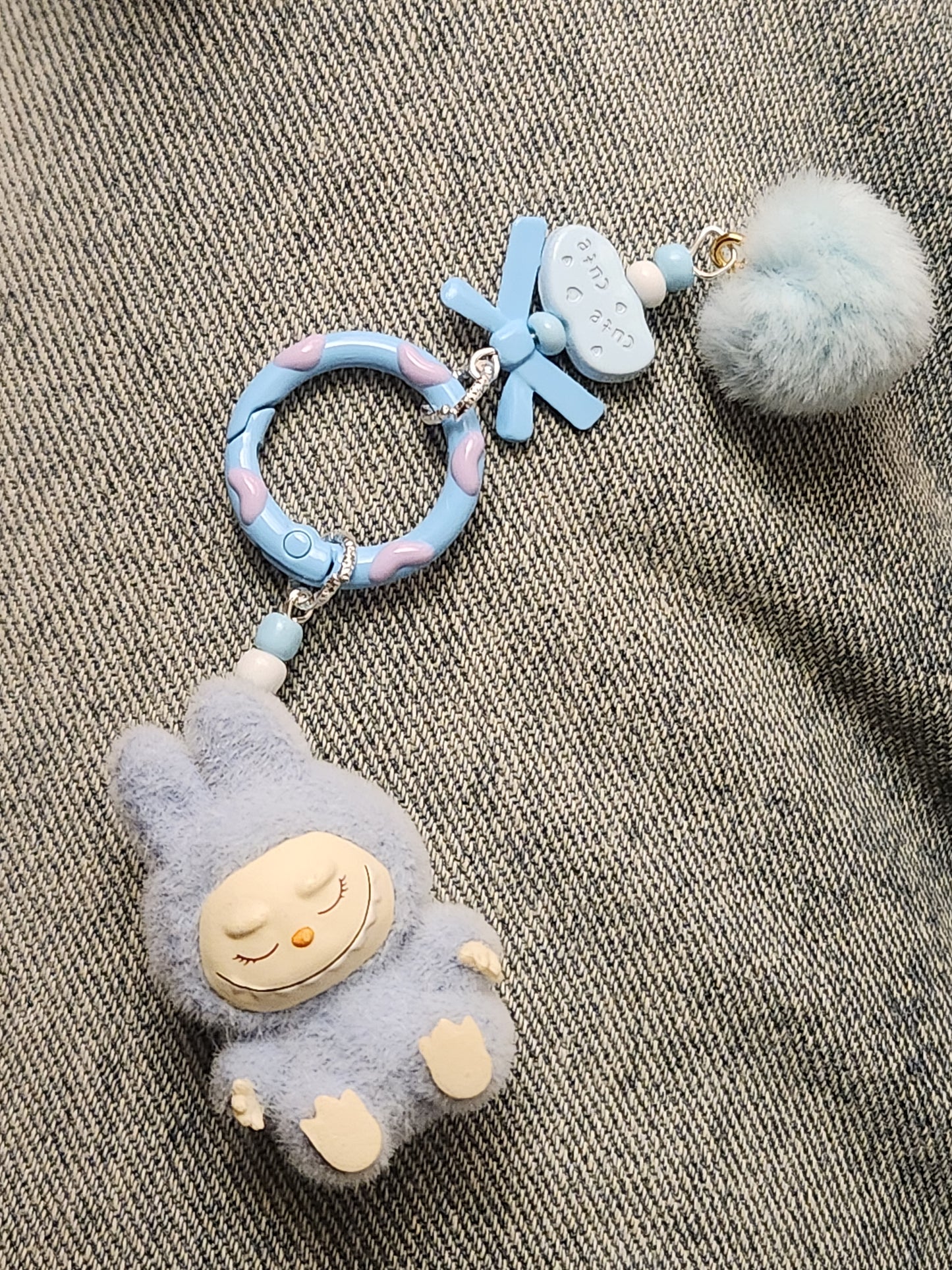 Mini Labubu keychains